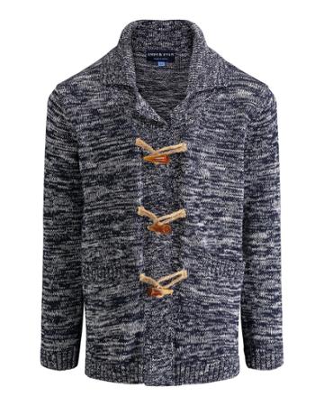 Marled Toggle Cotton Cardigan,