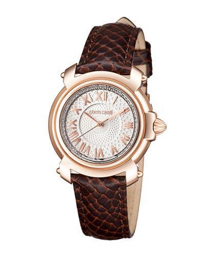 35mm Rose Golden Watch W/