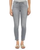 Carly Skinny Cropped Raw-hem Jeans