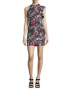 Pabla High-neck Floral-print
