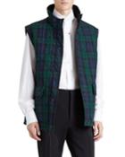 Tartan Check Reversible Quilted Gilet