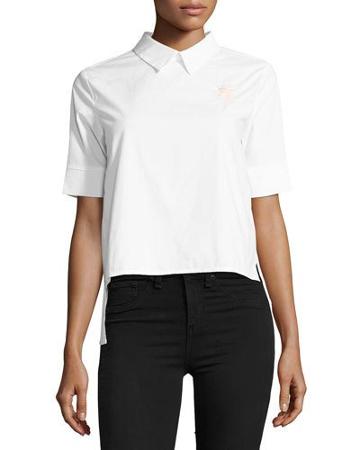 Peter Pan-collar Poplin