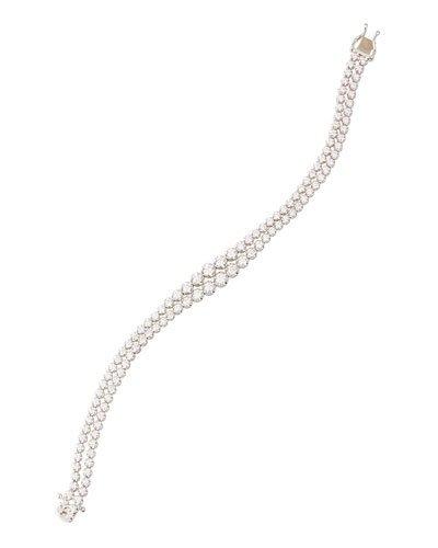 14k Double-row Diamond Tennis Bracelet
