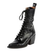 Rylee 90mm High Lace Up Buckle Boot
