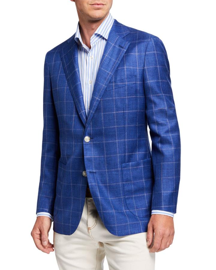 Men's Windowpane Check