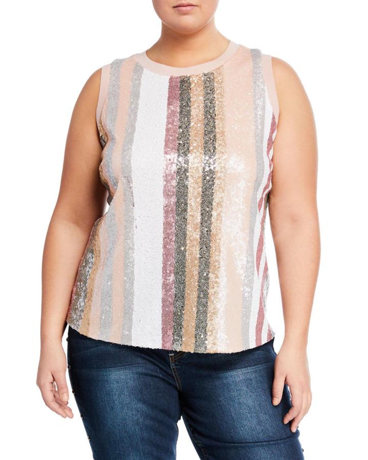 Cole Sequin-striped Tank