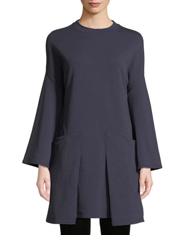 French Terry Pocket Tunic Dress