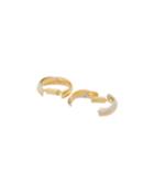 Estate 18k Yellow/white/rose Gold Trinity Cufflinks