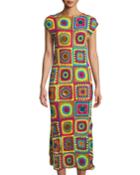 Short-sleeve Patchwork Crochet