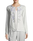 Embroidered Zip-front Jacket
