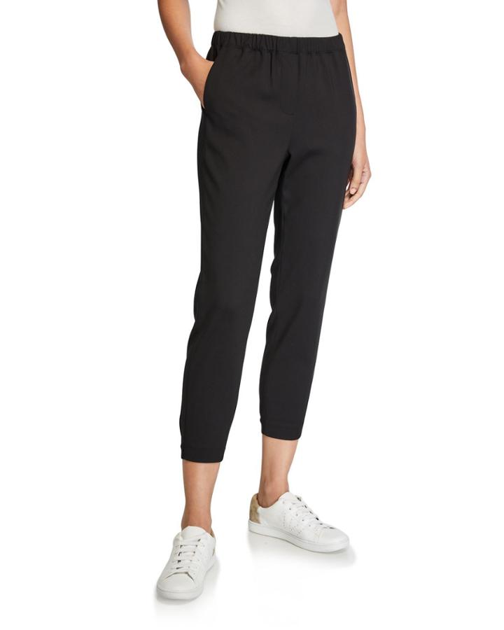 Pull-on Cropped Pants