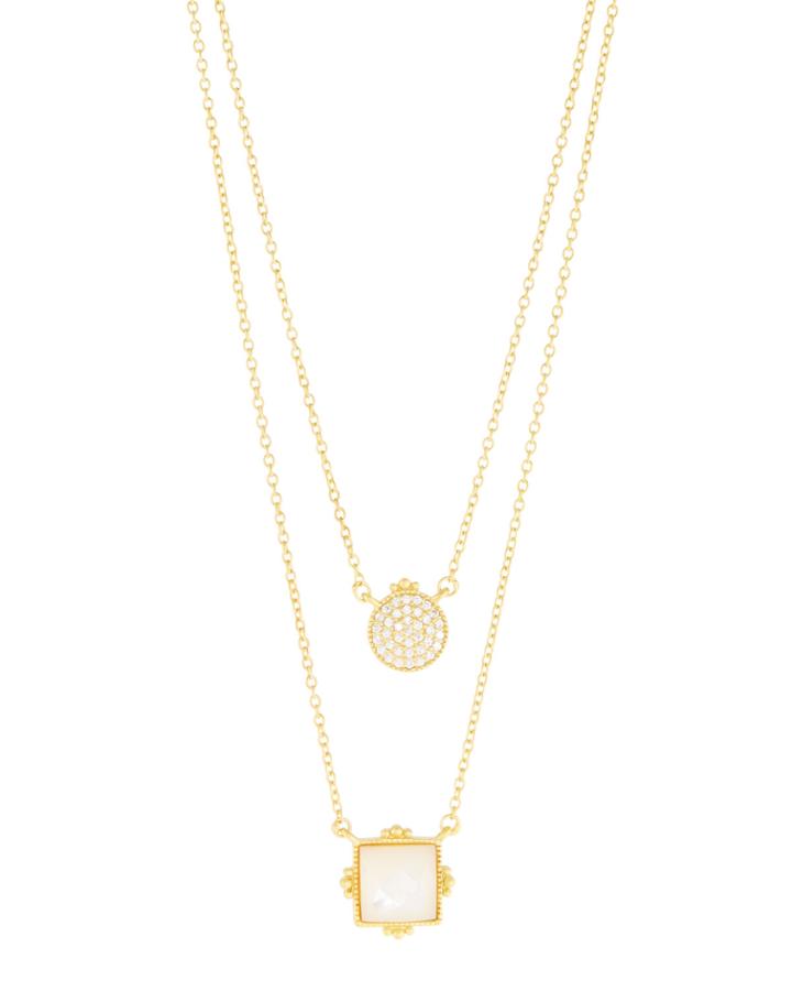 Amazonian Allure Double Pendant Necklace