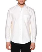 Honor Oxford Shirt W/metallic Stripe, White Gold