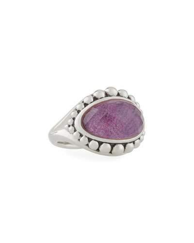 Maya East-west Charoite Doublet Ring,