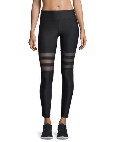 Front Power-mesh Stripe