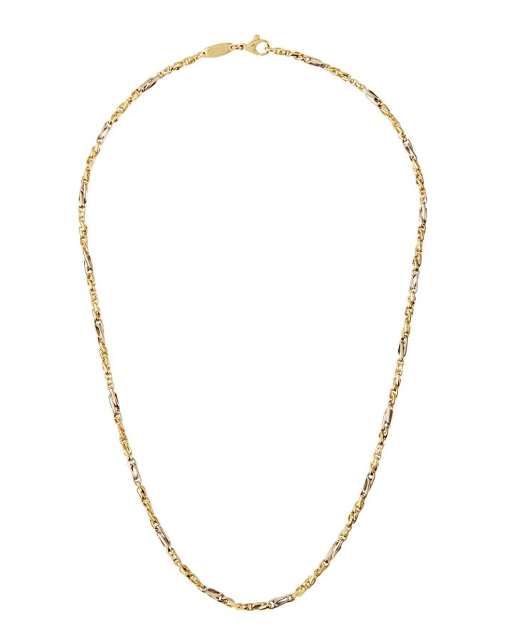 Estate 18k Yellow Gold Chain Necklace,