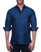 Men's Einstein Shaped Sport Shirt - Arrow Down Blue