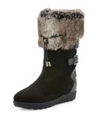 Westley Faux-fur Trimmed Bootie