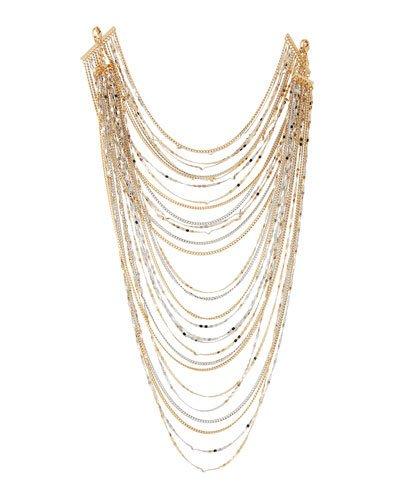 4-in-1 Two-tone Statement Choker Necklace