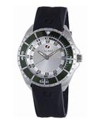 44mm Men's Sea Knight Leather Watch, Green