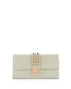 Cocotte Bright Soave Leather Clutch Bag