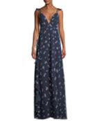 Amanda Georgette Dress W/ Crisscross Back