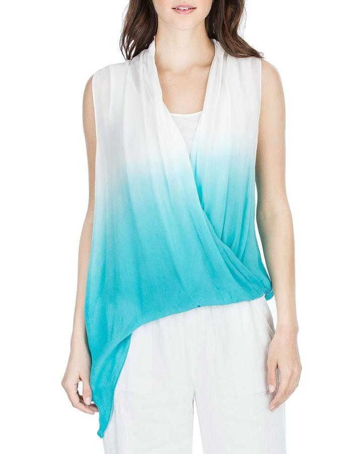 Sleeveless Dip-dyed Top