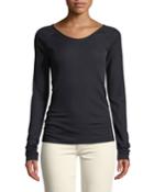Basic Long-sleeve Wool T-shirt