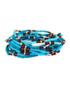 On The Bead Beaded Bracelet, Turquoise Color