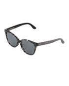 Square Acetate/leather