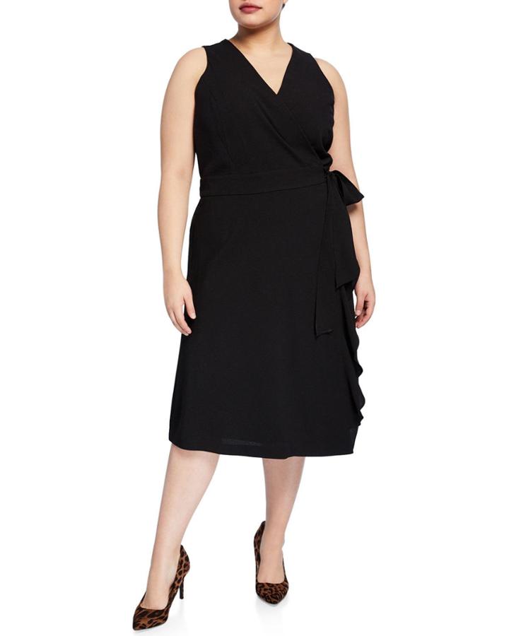 Plus Size Etta Sleeveless Wrap Dress