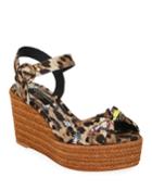 Leopard And Butterfly Espadrilles