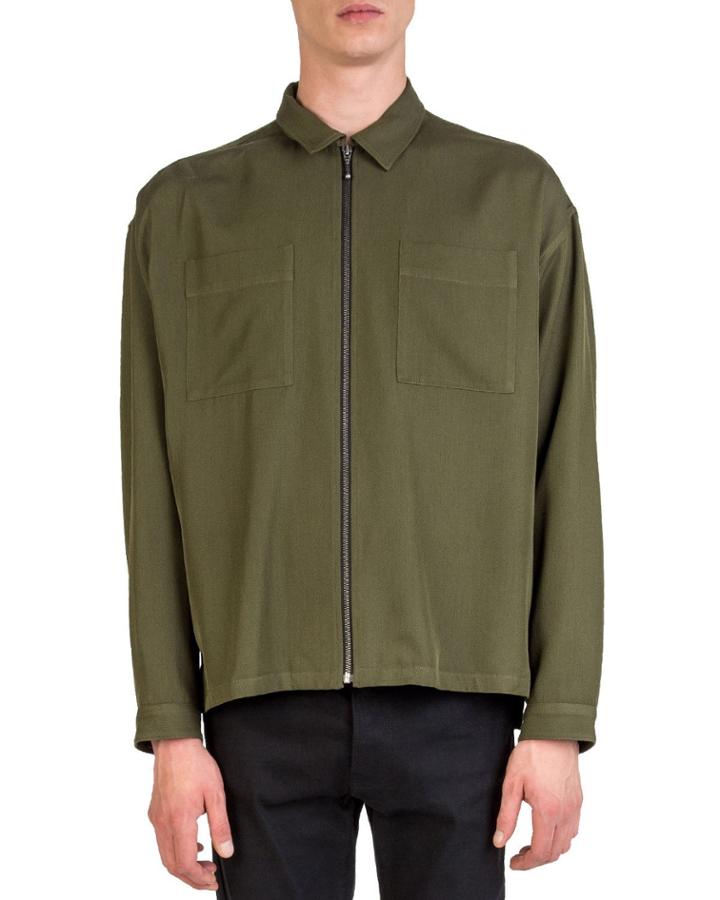 Men's Oversized Zip-up Wool-blend