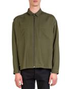 Men's Oversized Zip-up Wool-blend