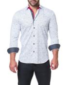 Men's Shaped-fit Fibonacci Geometric-print