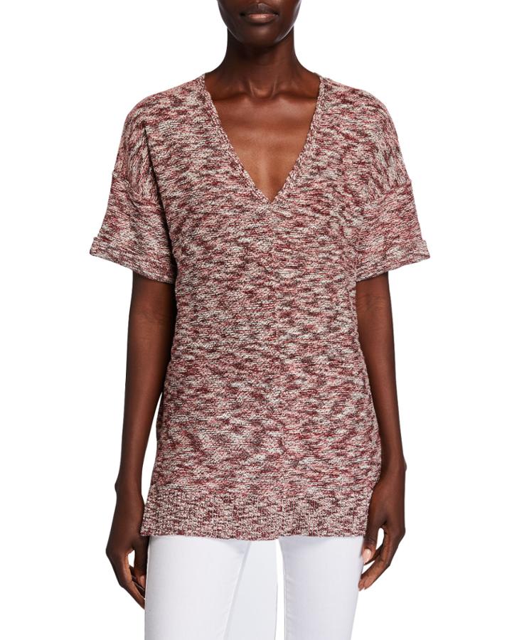 V-neck Vented Tunic