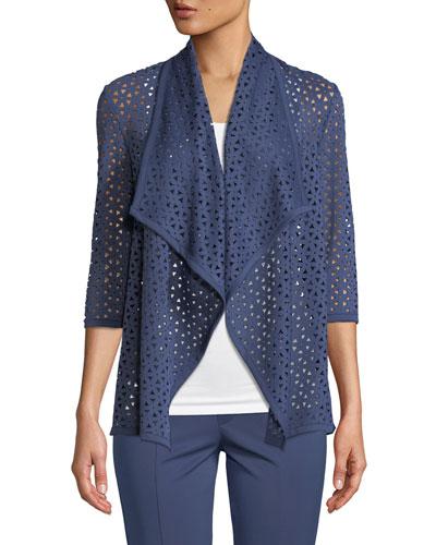 Laser-cut Draped Jacket