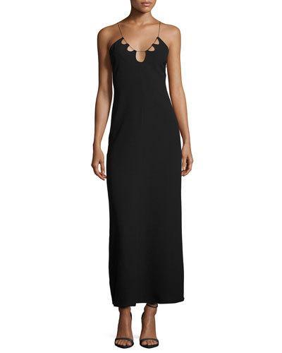 Habitat Cutout Maxi Dress, Black