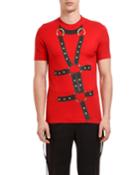 Men's Slim-fit Harness Graphic Crewneck T-shirt