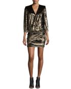 Galaxie Metallic Draped-front