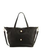 New Dollaro Leather Tote W/ Pull-through Top