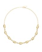 Cowry Crystal Bezel Choker Necklace