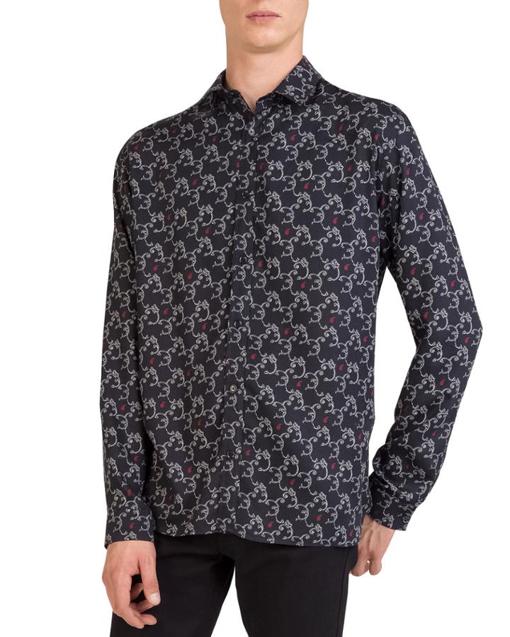 Men's Relaxed Fit Paisley Print