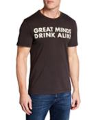 Men's Great Minds Drink Alike Printed Cotton T-shirt