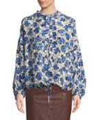 Tomi Hooded Floral-print