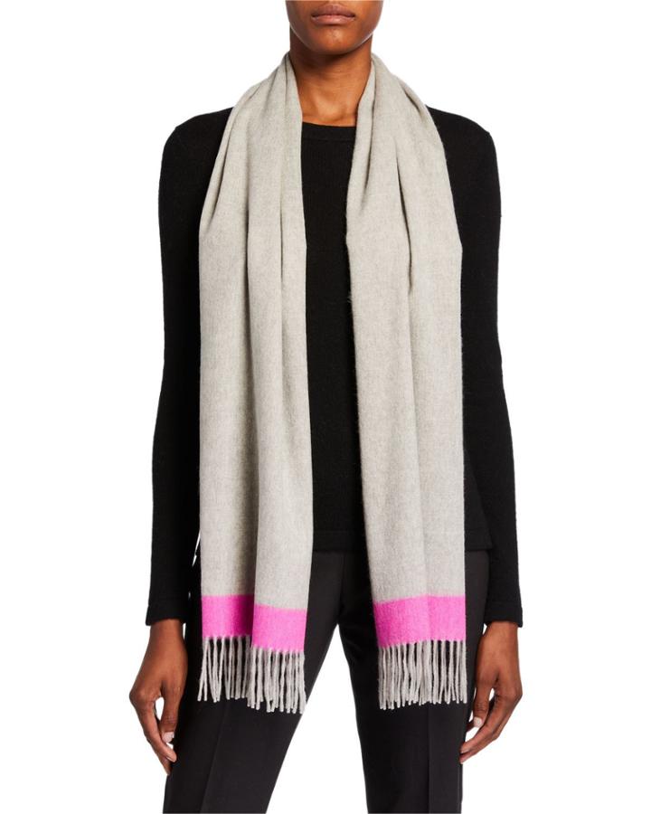 Cashmere Tipped Wrap