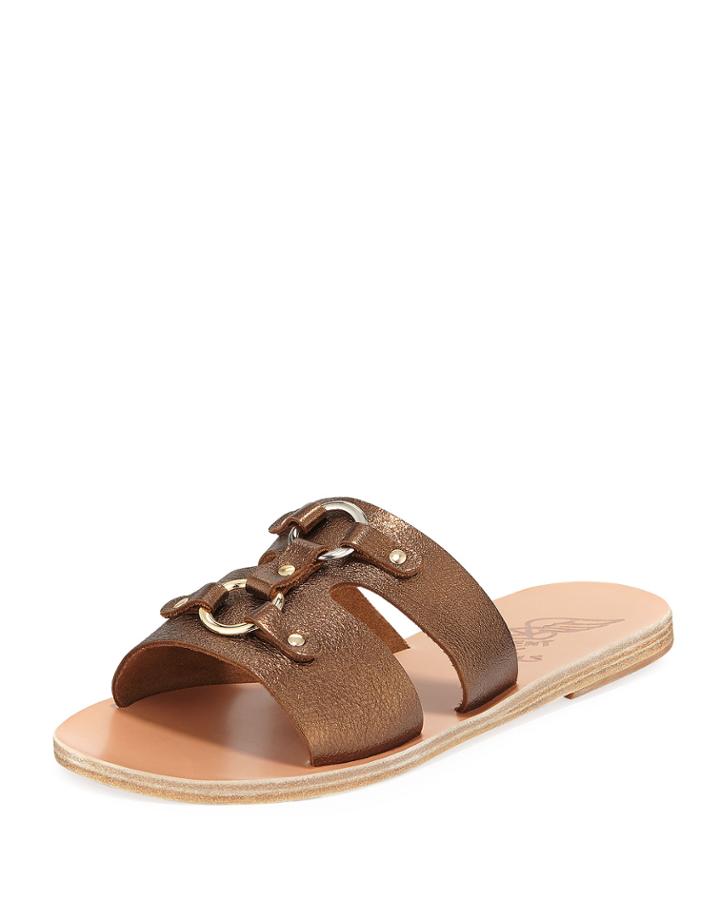 Attiki Flat Metallic Leather