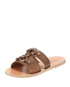Attiki Flat Metallic Leather