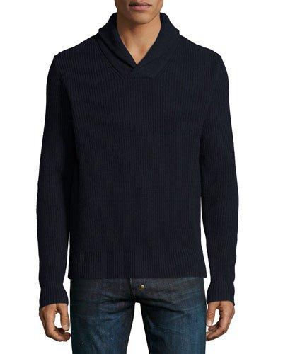 Shawl-collar Cashmere-blend