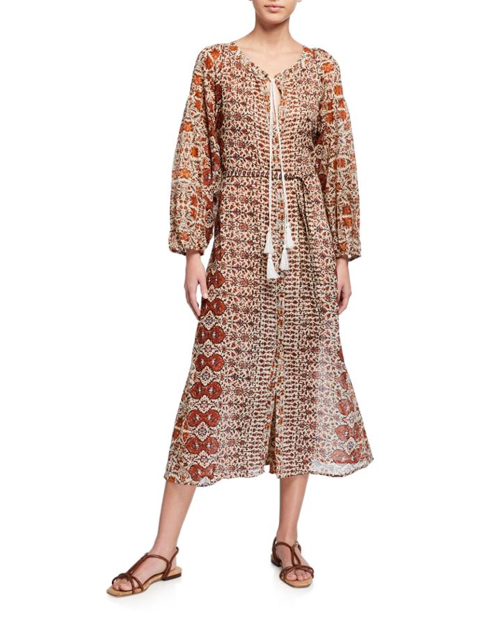 Monserran Printed Tassel Tie
